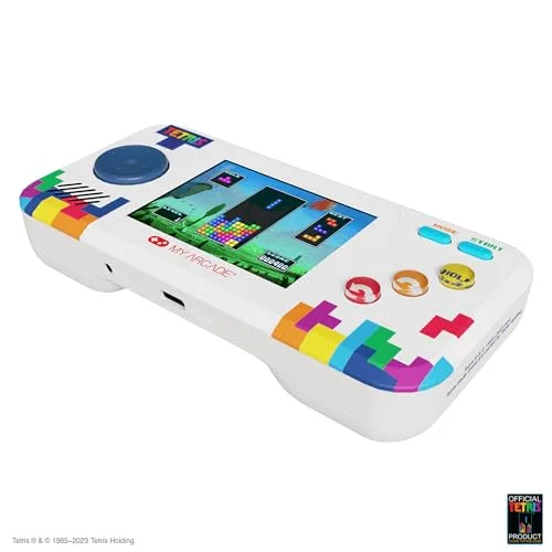 Console portable - JUST FOR GAMES - Pocket Player Pro Tetris - Bleu - Jeu Tetris intégré - Étui de transport inclus - vue 9