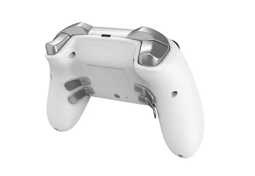 DragonShock - NEBULA PRO - Manette Gaming Blanche à Palettes Bluetooth compatible Nintendo Switch/Switch Lite/Switch - vue 3