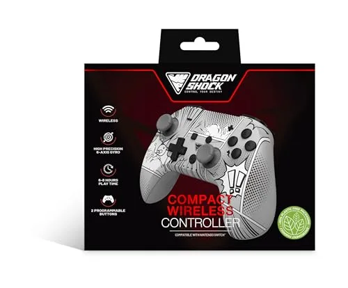 DragonShock - PopTop Manga - Manette compacte sans fil Bluetooth compatible Nintendo Switch - Switch OLED - PC - Android - vue 4