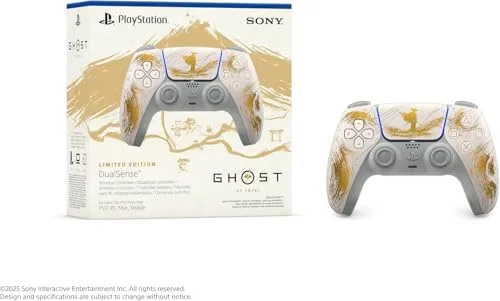 DualSense Gold Ghost of Yōtei - vue 2