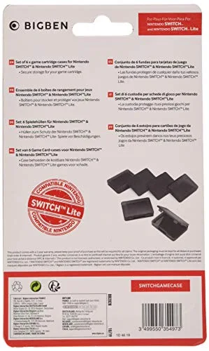 Ensemble de 6 boites de protection pour jeux Nintendo Switch - vue 2