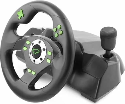 Ensemble volant et pédales - Esperanza - DRIFT - Filaire - PC et PS3 - Noir - vue 5