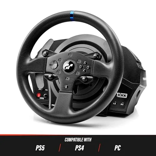 Ensemble volant et pédales - ThrustMaster - T300 RS GT Edition - Filaire - PC PS3 PS4 - Noir - vue 2
