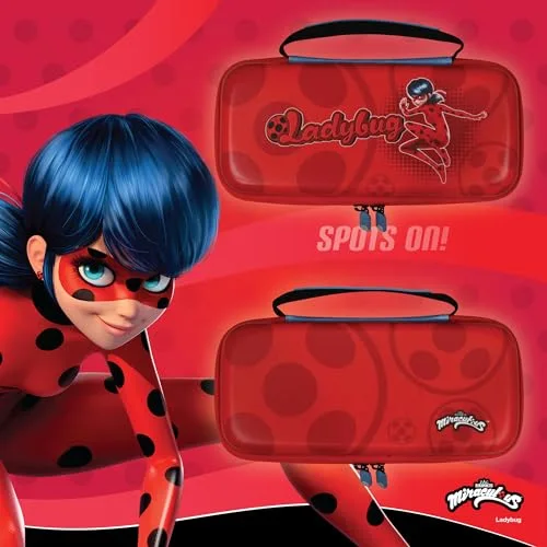 Étui rigide - HYPERKIN - 303444 - Miraculous Ladybug - Compatible Switch/OLED/Lite - Rouge - vue 3