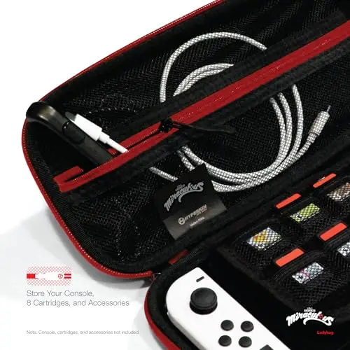 Étui rigide - HYPERKIN - 303444 - Miraculous Ladybug - Compatible Switch/OLED/Lite - Rouge - vue 4