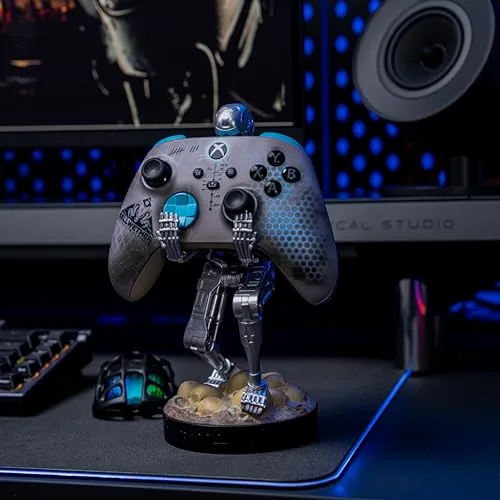 Figurine support manette - Terminator - T-800 - Noir - Multi-plateforme - Adulte - vue 4