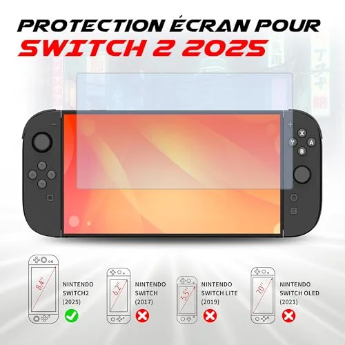 Filtre lumière bleue - AKUMA - CYBER S08 - Verre trempé - Protection - Nintendo Switch - vue 2