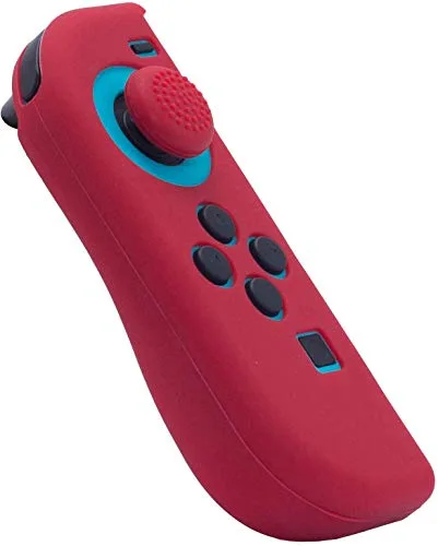 FR-TEC Coque Silicone + Grip Joy-Con Gauche Rouge Switch - vue 3