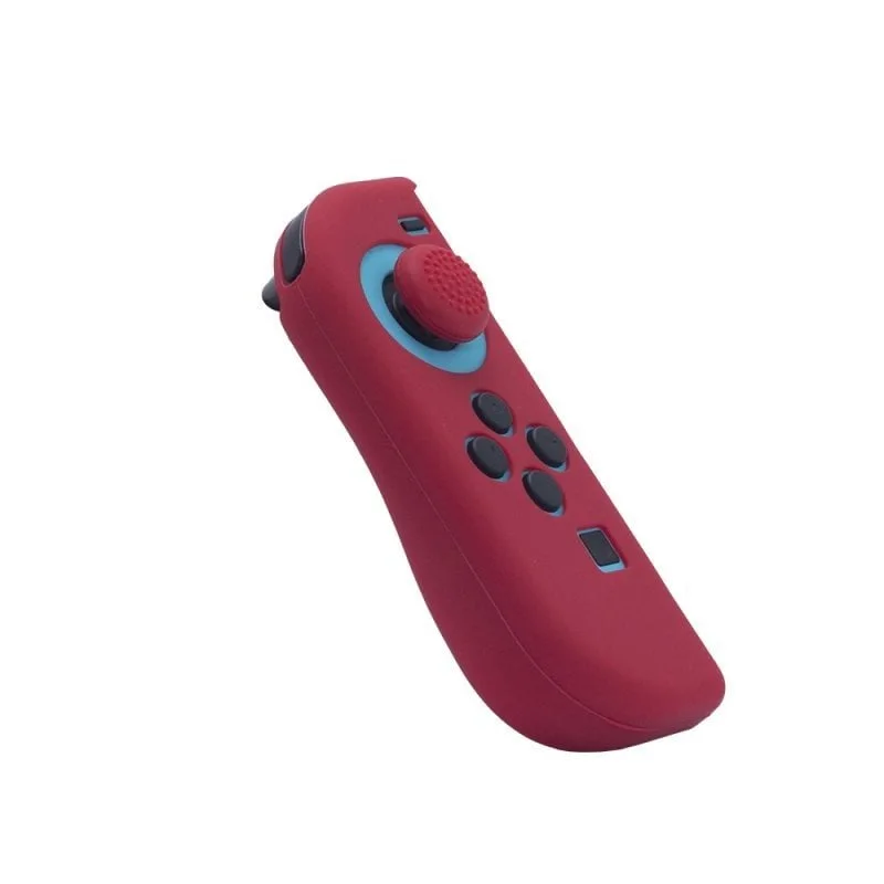 FR-TEC Coque Silicone + Grip Joy-Con Gauche Rouge Switch