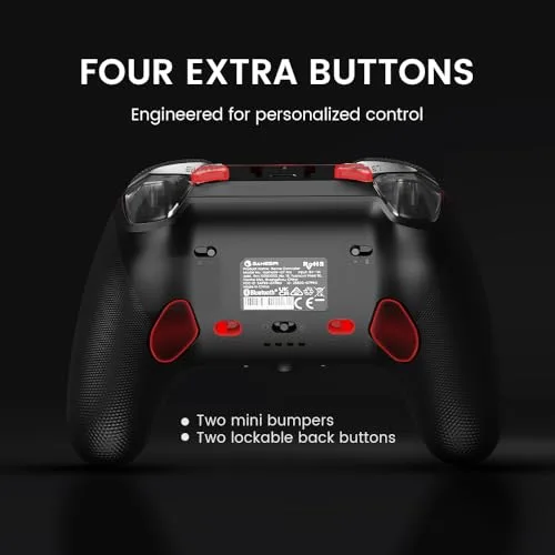 G7 Pro Manette de Jeu Tri-mode Xbox PC Mobile 1000 Hz Sticks TMR Hall Effect Gamesir Noir / Rouge - vue 8