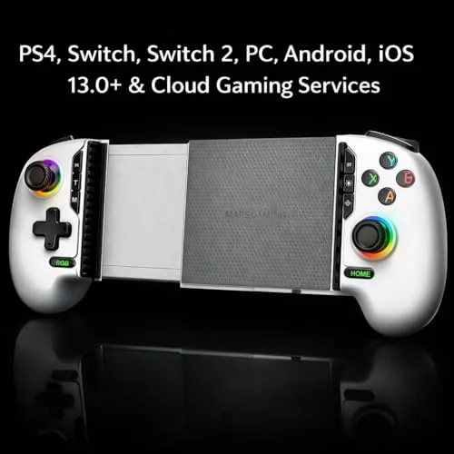Gamepad Bluetooth Mars Gaming MGPXPRO 2en1 Blanc - vue 5