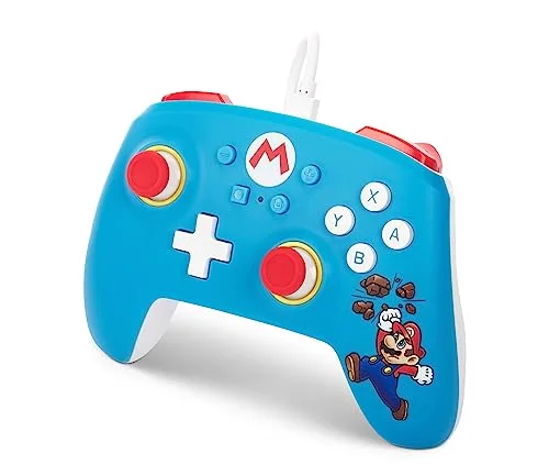 Gamepad - PowerA - Manette core Mario - Filaire - 3m USB détachable - Compatible Nintendo Switch - vue 5