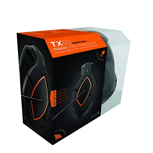 Gioteck - Casque Gaming filaire TX50 pour PS4 PS5 Xbox One Xbox Series XS Switch et PC Noir et Orange - vue 5