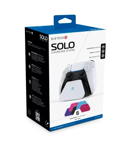 JUST FOR GAMES Gioteck Dock de charge PS5 DualSense 1 manette