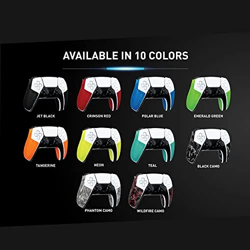 Grip multi texturé rouge pour manette PS5 Dualsense - vue 9