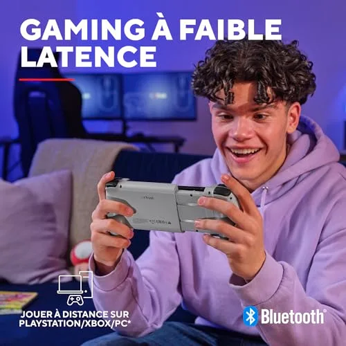 GXTrust Manette Smartphone Bluetooth - Trust GXT 735 Mylox - Android/iPhone/PS5/Xbox - RGB - Double vibration - Gris - vue 3