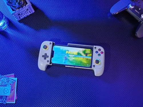 GXTrust Manette Smartphone Bluetooth - Trust GXT 735 Mylox - Android/iPhone/PS5/Xbox - RGB - Double vibration - Gris - vue 9