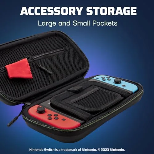 Housse de protection - PDP - Link - Compatible Nintendo Switch - Design lumineux - Support intégré - vue 2