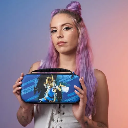 Housse de protection - PDP - Link - Compatible Nintendo Switch - Design lumineux - Support intégré - vue 7
