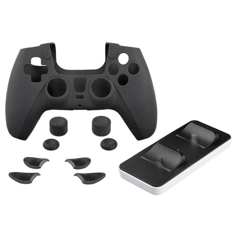 Indeca Controller PREMIUM PACK Chargeur PS5 Noir