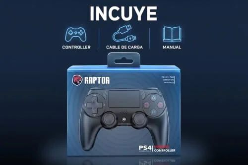 Indeca Raptor Manette sans fil Noir PS4 - vue 5