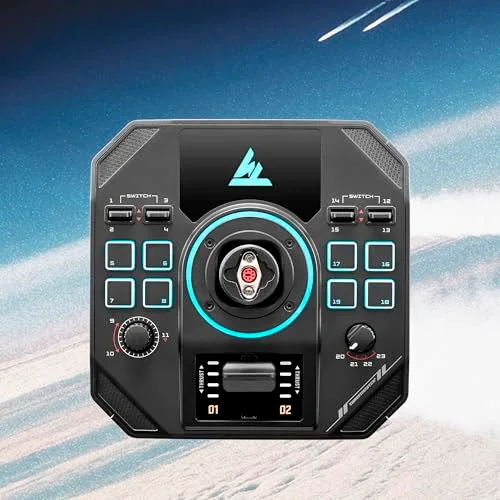 Joystick et de manette des gaz - THRUSTMASTER - Sol-R 4 HOTAS - Technologie HEART - vue 3