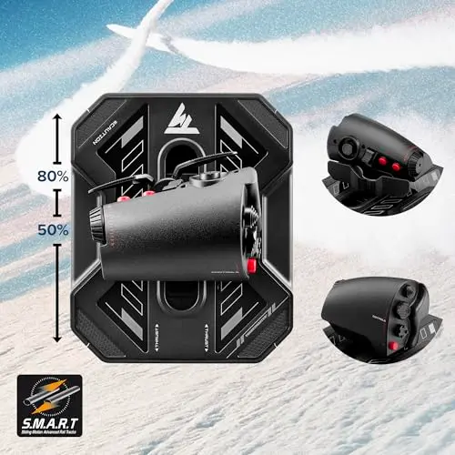 Joystick et de manette des gaz - THRUSTMASTER - Sol-R 4 HOTAS - Technologie HEART - vue 7