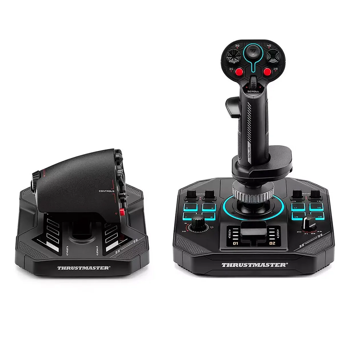 Thrustmaster SOL-R 4 HOTAS + manette des gaz Noir