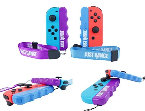 Jusst Dance Officiel - Grip & Strap pack - Poignées ergonomiques de confort avec dragonnes pour manette Nintendo Switch - vue 4