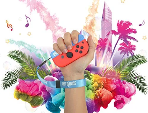 Jusst Dance Officiel - Grip & Strap pack - Poignées ergonomiques de confort avec dragonnes pour manette Nintendo Switch - vue 5