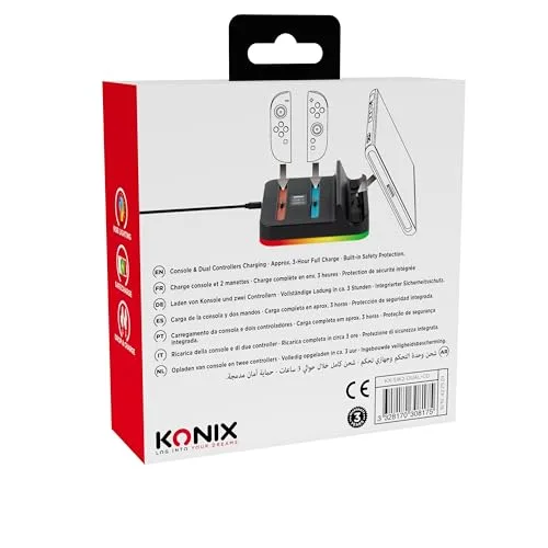 Konix Dock Chargeur RGB AIO Nintendo Switch 2 - vue 4