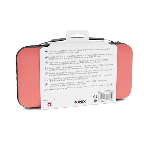 Konix Housse de transport Switch 2 Rouge/Bleu - vue 7
