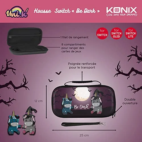Konix - Housse de transport Unik Be Dark pour Switch - vue 4