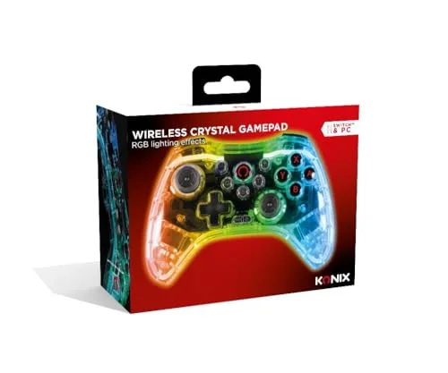 Konix - Manette sans fil Crystal Nintendo Switch Switch OLED PC et PS4 - vue 6