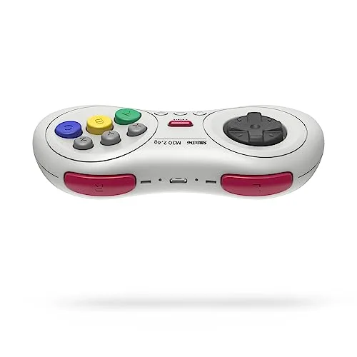 Manette 8BitDo M30 2.4G Sans Fil Blanc Nintendo Switch - vue 4