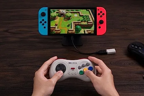 Manette 8BitDo M30 2.4G Sans Fil Blanc Nintendo Switch - vue 8