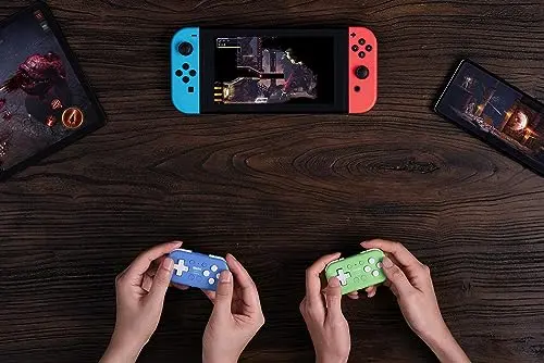 Manette 8BitDo Micro Bluetooth Bleu Switch PC iOS Android - vue 7