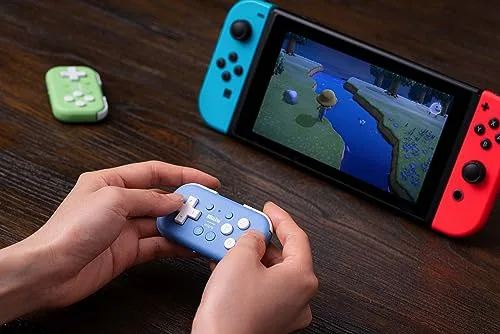 Manette 8BitDo Micro Bluetooth Bleu Switch PC iOS Android - vue 8