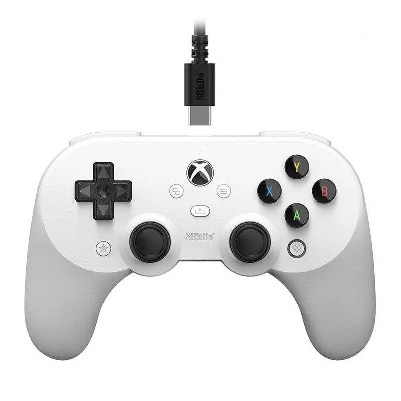 Manette 8BitDo Pro 2 Filaire Xbox USB Type-C Blanc