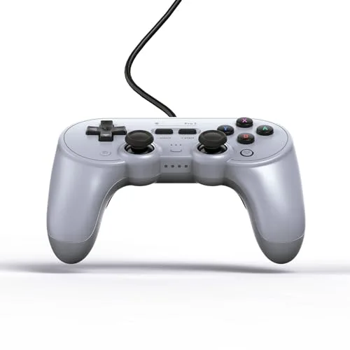 Manette 8BitDo Pro 2 Gris Filaire USB - vue 3