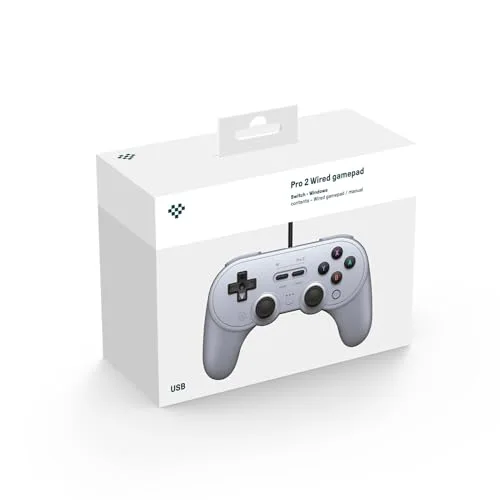 Manette 8BitDo Pro 2 Gris Filaire USB - vue 5