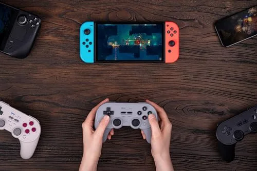 Manette 8BitDo Pro 2 Hall Effect Blanc Filaire - vue 2