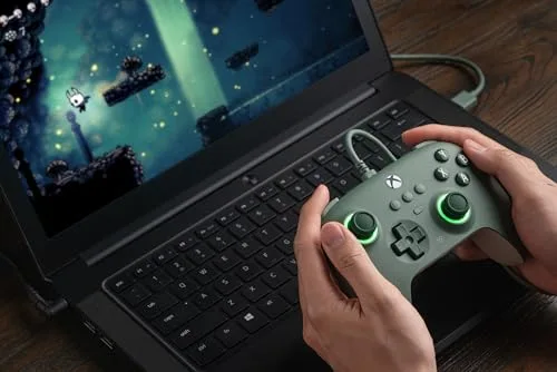 Manette 8BitDo Ultimate C Filaire Xbox Dark Green LED - vue 6