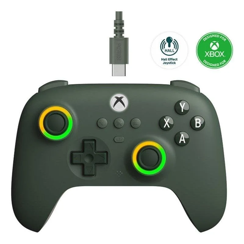 Manette 8BitDo Ultimate C Filaire Xbox Dark Green LED