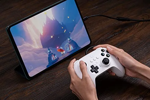 Manette 8bitdo Ultimate filaire pour Switch PC et Android - Blanc - vue 9