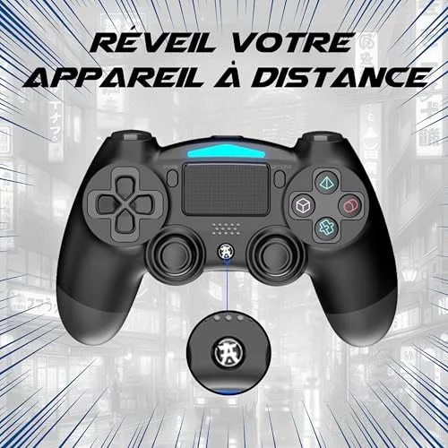 Manette de jeu - AKUMA - Isekai P01 - Compatible PS4/PS3/PC - Rechargeable - Connexion Bluetooth/USB - vue 3
