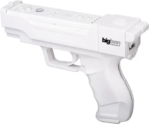 Manette de jeu - BIGBEN - Wii gun - Sans fil - Blanc/Noir - vue 4