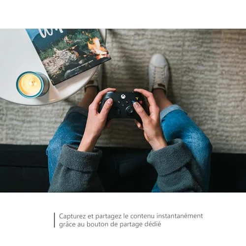 Manette de jeu + câble USB-C - Xbox - Sans fil - Noir - vue 4