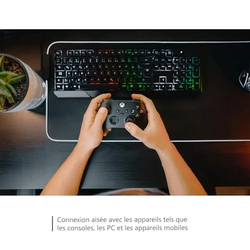 Manette de jeu + câble USB-C - Xbox - Sans fil - Noir - vue 7