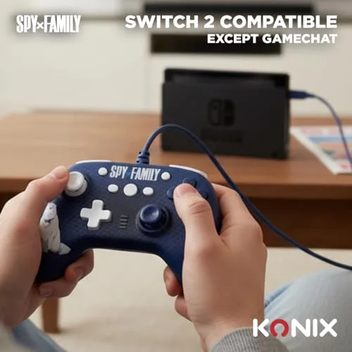 Manette de jeu filaire - KONIX - Spy X Family - Connexion filaire - Compatible Nintendo Switch/Switch 2 - Design - vue 7